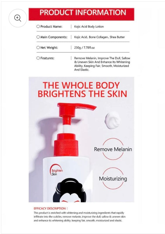 Kojic Acid Body Lotion